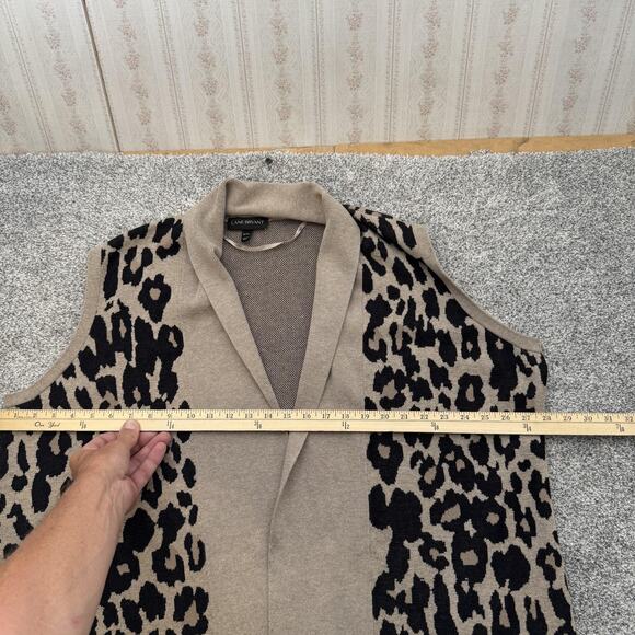 Lane Bryant Cardigan Sweater Duster 26/28 Leopard Boho Chic Lagenlook Layering - Picture 3 of 9